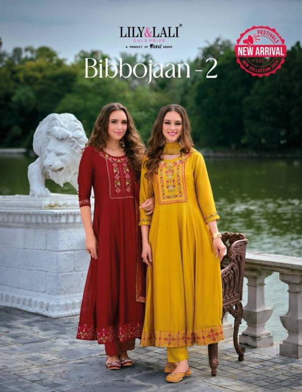 Lily And Lali Bibbojaan Vol 2 Anarkali Kurti Bottom With Dupatta